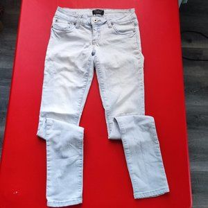 London distressed low rise skinny jeans women's junior size 5